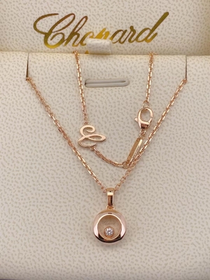 Chopard LUC Collection 18K Gold Diamonds Necklace Chopard Happy OEM Jewelry