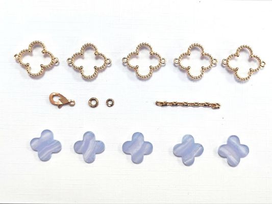 5 Motifs 18K Yellow Gold Vintage Bracelet