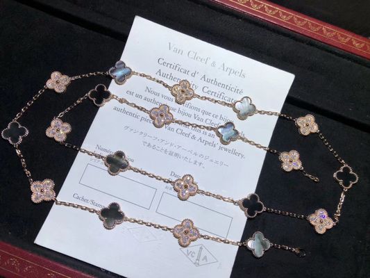 custom jewelry Rose Gold Diamond Custom Brand Jewelry , Vintage  Necklace 20 Motifs Gold Jewelry Supplier