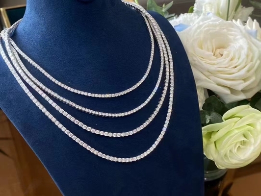 vvs real diamond jewellery fashion jewelry manufacturer china the diamond jewelry factory Diamond Tennis Necklace