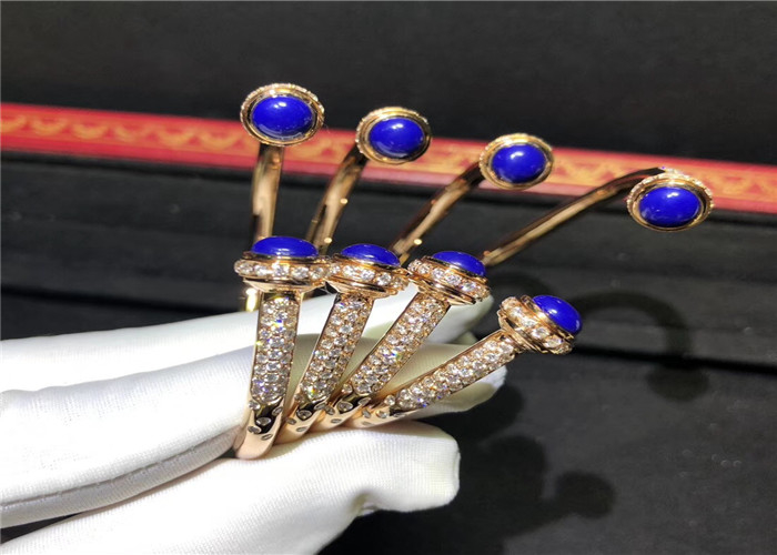 Charming 18K Gold Diamond Bracelet , Piaget Possession Open Bangle Bracelet
