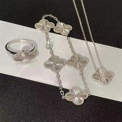 Lüks Marka Gerçek 18k Altın Mücevher Custom Brand ve Arpels Mücevher
