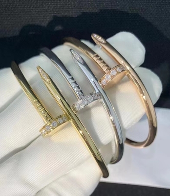 Lüks Özel 18K Altın Elmas Bilezik Orijinal Kalite 1pcs MOQ