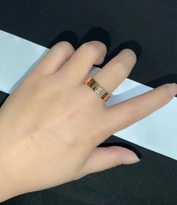 Mücevher yapma mesleği 18k altın nişan yüzüğü Brand Love Ring lüks altın