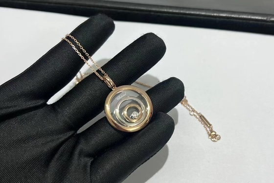 Chopard Happy Diamonds Spirit Kolye 18K Rose&White Altın Bir Elmasla