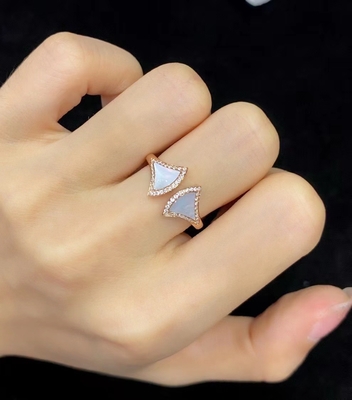Premium Kalite Lüks 18K Altın Elmas Yüzük Özel Mücevher Divas Rüya Yüzüğü