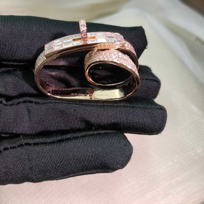 Son Özel katı 18k Altın Takı Yüzük Gerçek Elmas Takı Yüksek Marka