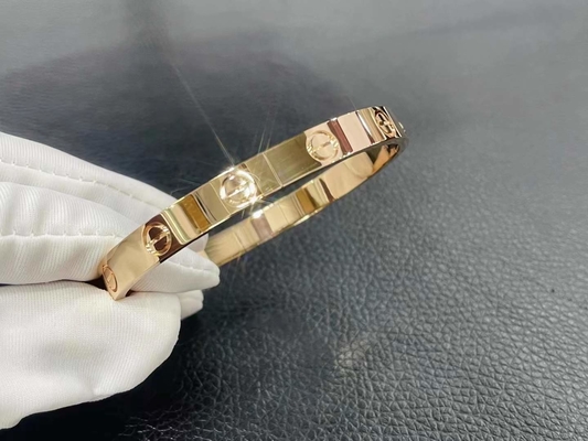 Mücevherler Lüks Elmaslar HONG KONG Brand Mücevherler Unisex 6.1mm Genişlik Altın Mücevherler
